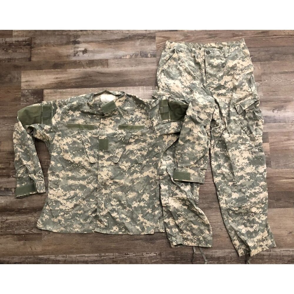 Military Issued Mens Medium Regular Digital Camo Army Combat Uniform Pants Jacke